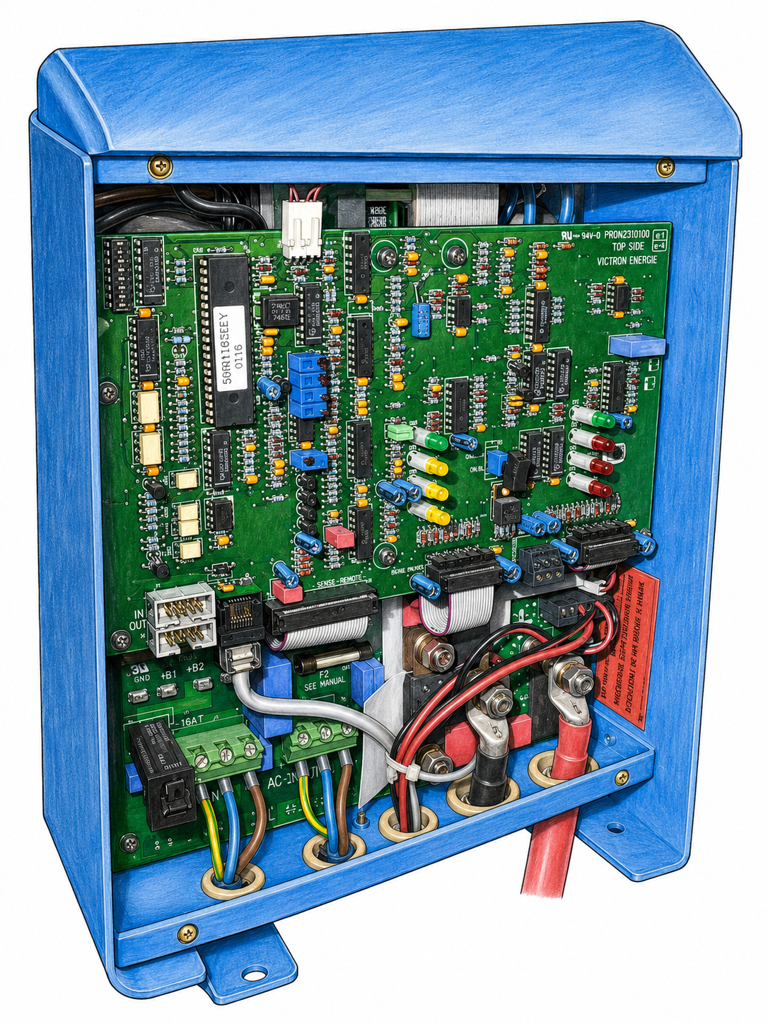 Electrical transformer and power equipment aboard PRANIS
